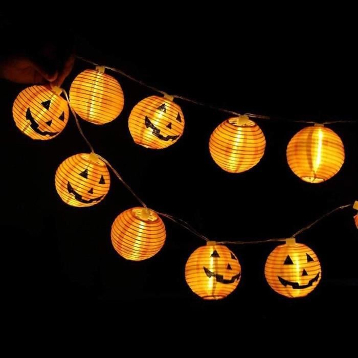 Halloween Guirlande Lumineuse, 3M 20LED Citrouille Lumineuse Halloween Lumieres Citrouille De Decoration Halloween Lumineuse Citrouille Chaine Lumin 99170660
