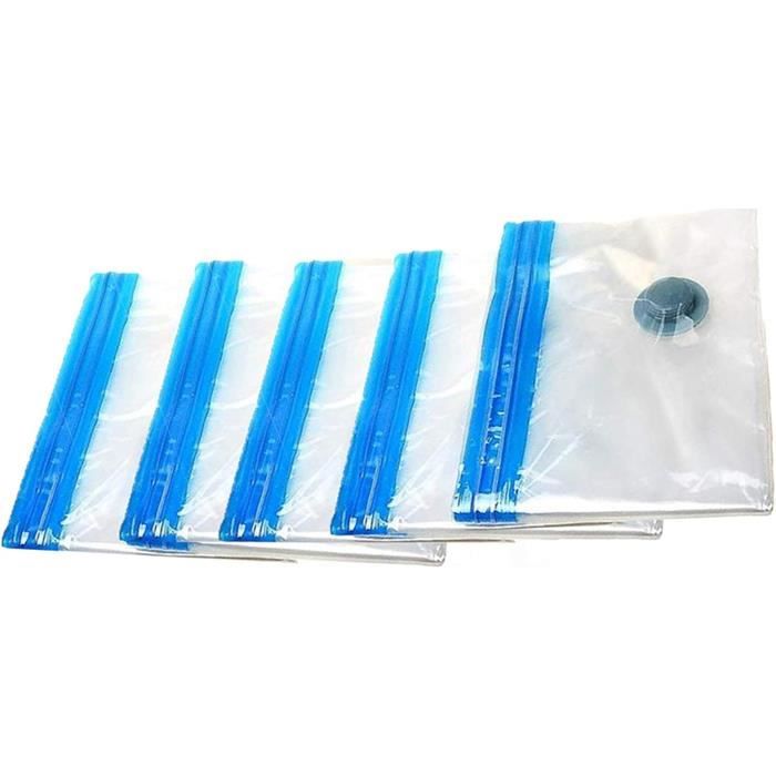 JUGUTA Sacs De Compression Avec Pompe 6 Pièces - Sacs Sous Vide Vêtements Réutilisables 30x40cm