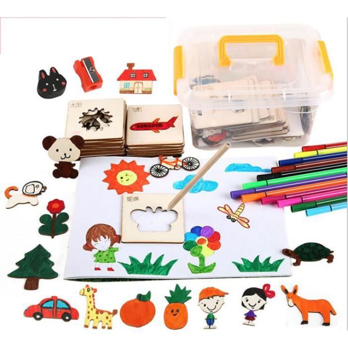 Chariot éducatif En Bois 10-en-1 - Trotteur Bébé 18 Mois+, Avec Horloge, Puzzle, Abaque, Cube D'activités