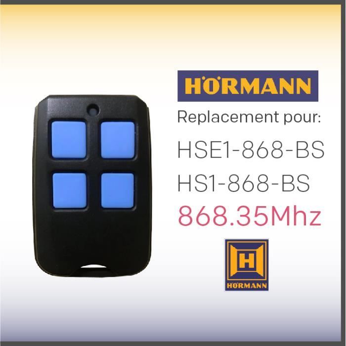 Télécommande compatible Hormann 868Mhz Bisecur HS1 BS, HSE1 BS, HSE2 BS, HS4 BS