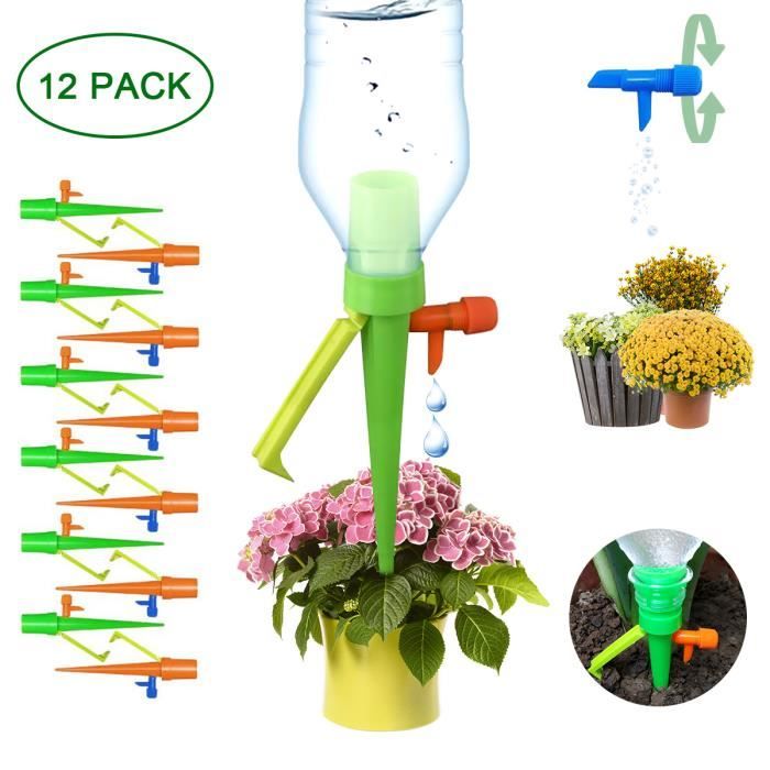 Arrosage Goutte Fellibay Lot de 4 Pics darrosage Automatique pour Plantes dintérieur arrosage plante vacances 