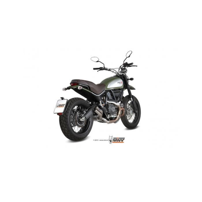 Silencieux MIVV Double Gun titane Ducati Scrambler 800