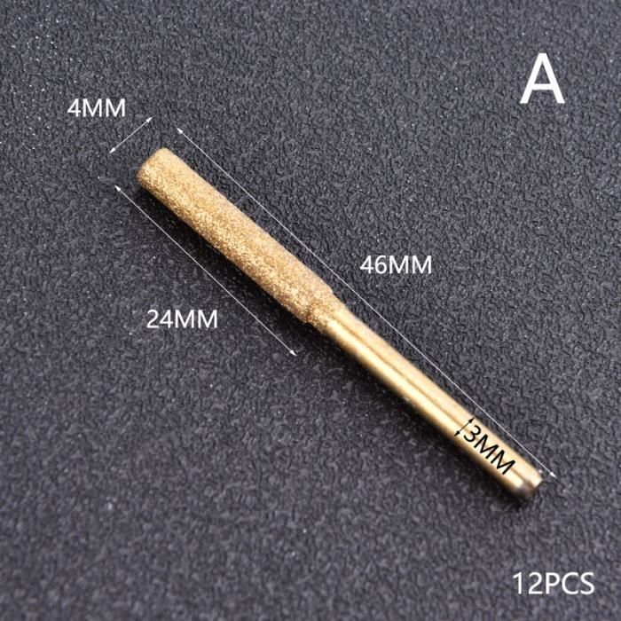 5 Pcs Diamant Enduit Cylindre Fraises Tronçonneuse Tête