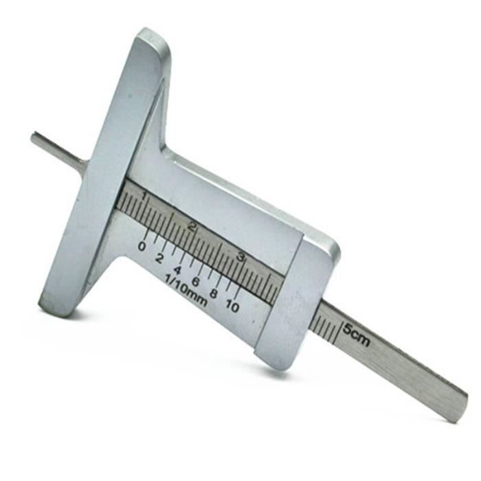 Jauge De Profondeur De Pneu Numérique 0-50mm - Acier Inox, Portable - Pour Vérifier L'usure Des Pneus Voiture/moto