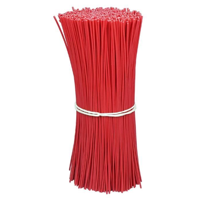 Ninehaoou Lot De 20 Attaches Torsadées EVA 43 Cm – Rouges, Réutilisables, Pour Câbles, Tuyaux, Jardin