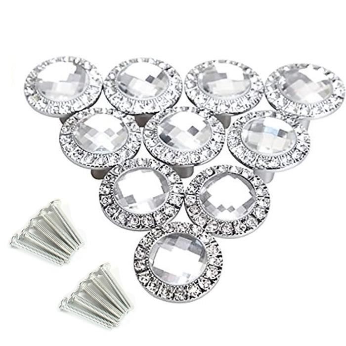 20 Boutons En Strass Noir 12mm CraftbuddyUS - Parfait Pour Couture Et DIY