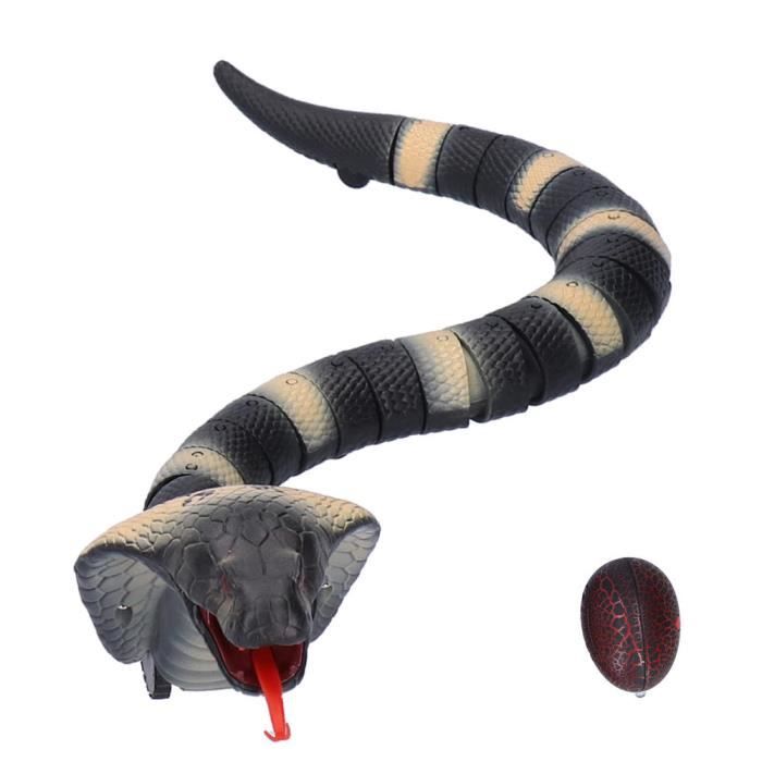 Dilwe jouet de serpent Télécommande infrarouge Snake Toy Simulation Snake  Animal Model Electric Trick Toy (Stripe) - Cdiscount