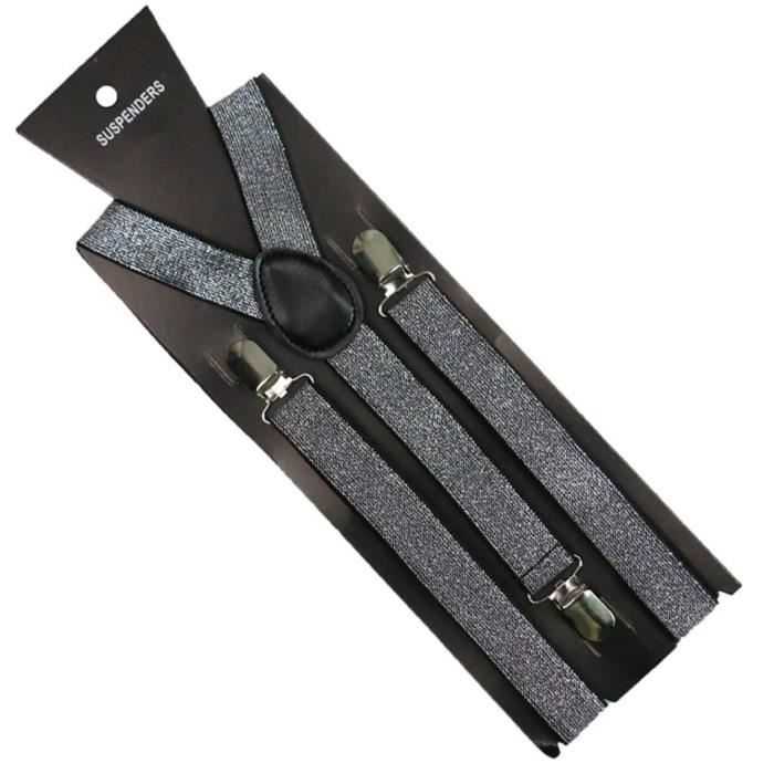 Bretelles Élastiques Aries Boutique - Gris Brillant - Universel Homme Femme