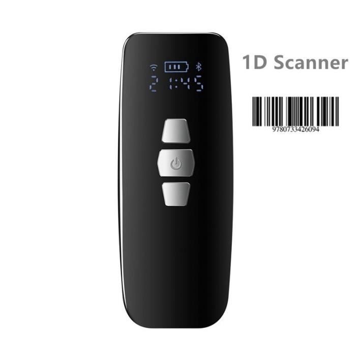 Mini Scanner de codes à barres USB filaireBluetooth 24G sans fil 1D 2D QR PDF417 pour iPad