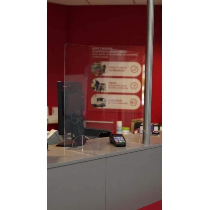 hygiaphone protection comptoir caisse plaque transparente plexiglass caisse comptoir guichet cdiscount maison