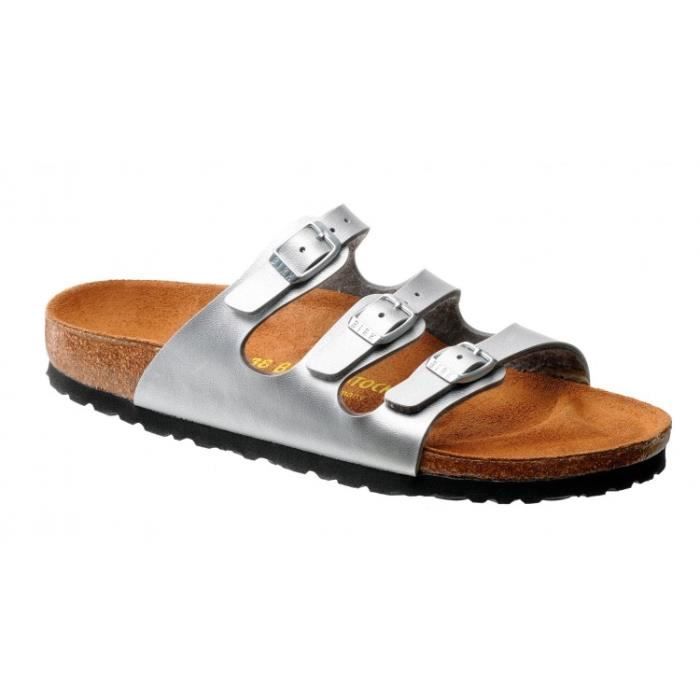 birkenstock argenté