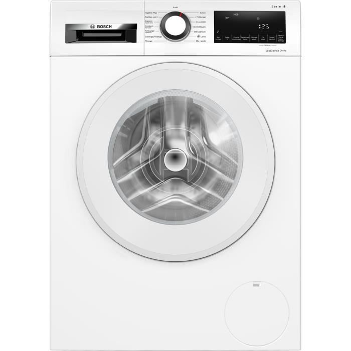 Lave-linge hublot BOSCH WGG04409FR SER4 - 9 kg - Induction - L60 cm - 1400 trs/min - Classe A - Blan