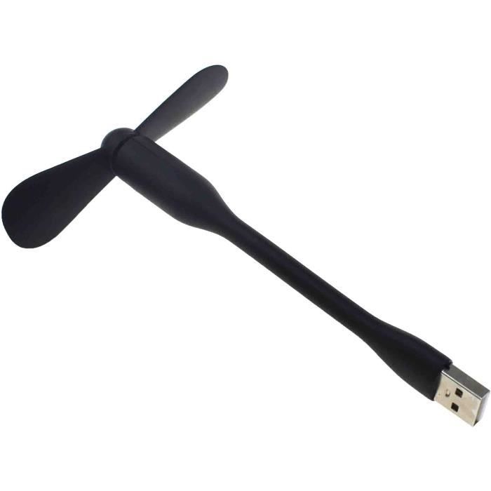 6 Mini Ventilateurs USB Flexibles - Portable, Silencieux, Pour PC, Power Bank, 6 Couleurs