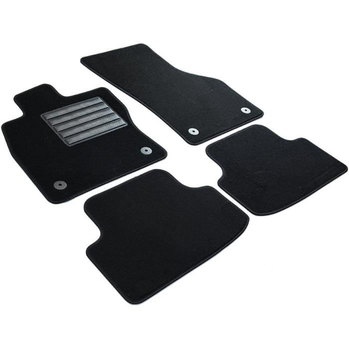 Tapis Antidérapant Doblo Tapis De Sol Sur Mesure MTM – Velours Noir, Pour Citroen Berlingo, Fiat Doblo, Opel Combo, Toyota Proace City