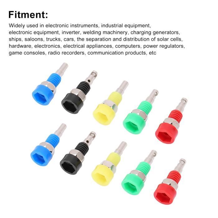 Prise Banane Femelle - CIKONIELF - Haute Précision - Résistante à L'abrasion - Couleurs Variées