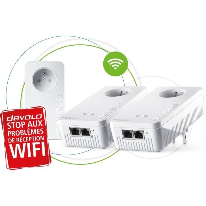 DEVOLO Magic 1 WiFi - Multiroom Kit - 3 adaptateurs CPL - 1200 Mbits/s