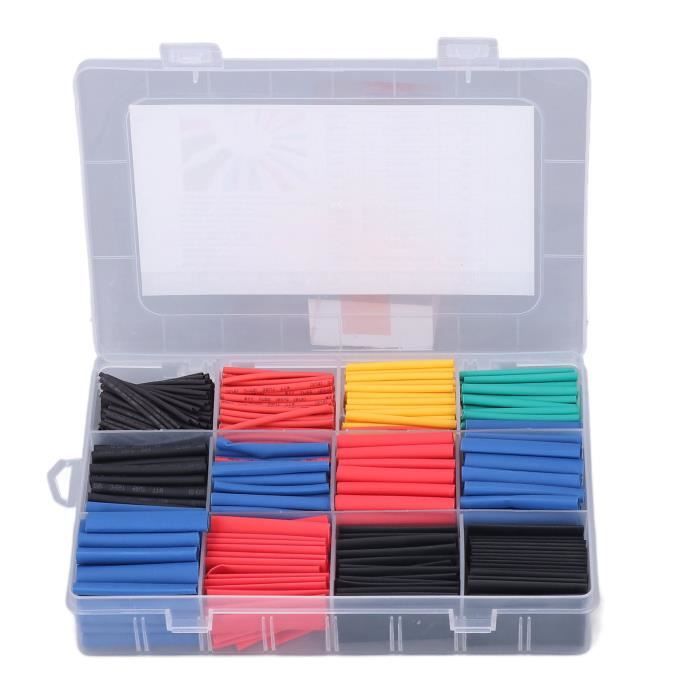 Kit De 320 Gaines Thermorétractables - 7 Tailles, Noir Et Blanc, Pour Isoler Et Protéger Vos Câbles