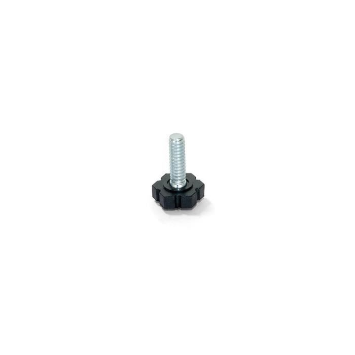 Vérins hexagonaux pour pied de meuble - EMUCA - M6 - H 30 mm - Lot de 20 - Noir/Acier Vérins hexagonaux pour pied de meuble - EMUCA - M6 - H 30 mm - Lot de 20 - Noir/Acier