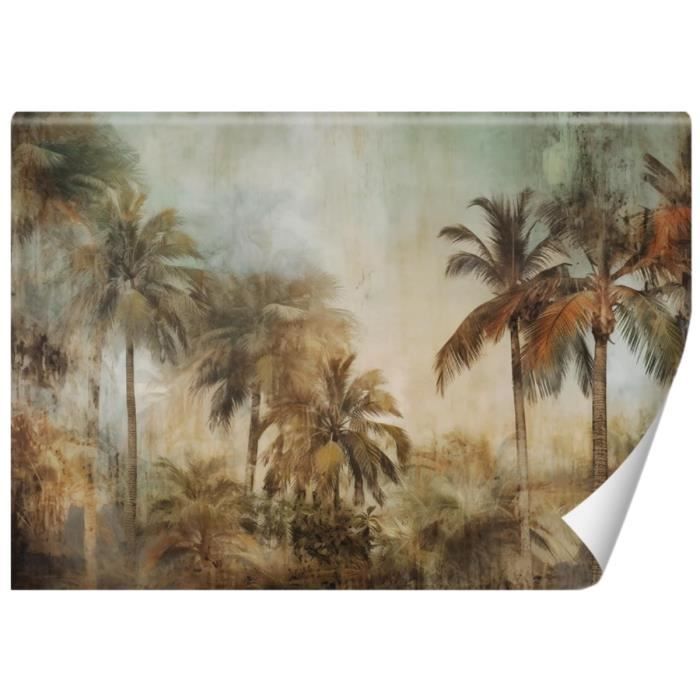 Papier peint Intisse Palmiers Jungle 350x250cm Moderne Décoration ...