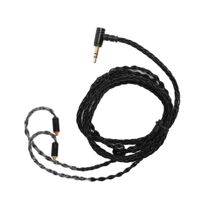 Câble De Remplacement Pour Casque MMCX Vers Prise Jack 3,5 Mm, Longueur