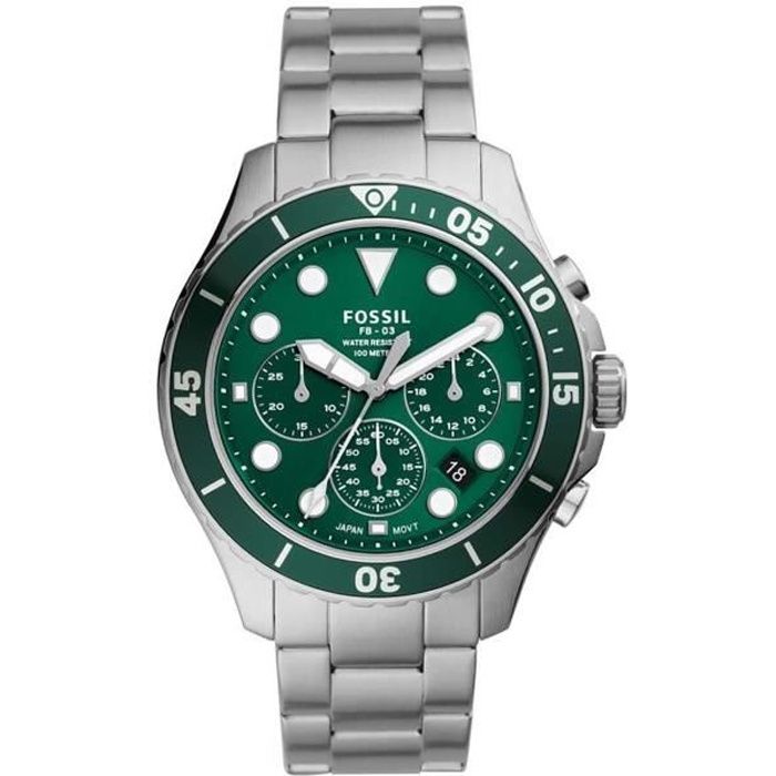 Montre fossil verte sale homme
