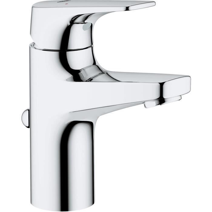 Mitigeur monocommande lavabo - GROHE Start Flow - Taille S - Chromé - Economie deau - 23809000