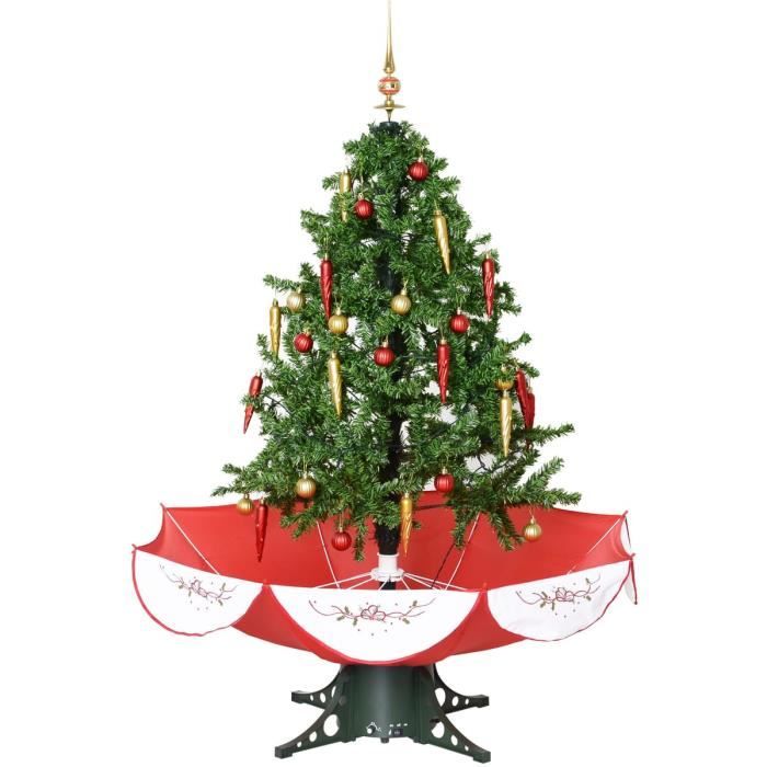Sapin de Noël artificiel simulation chute de neige 140cm - Cdiscount Maison