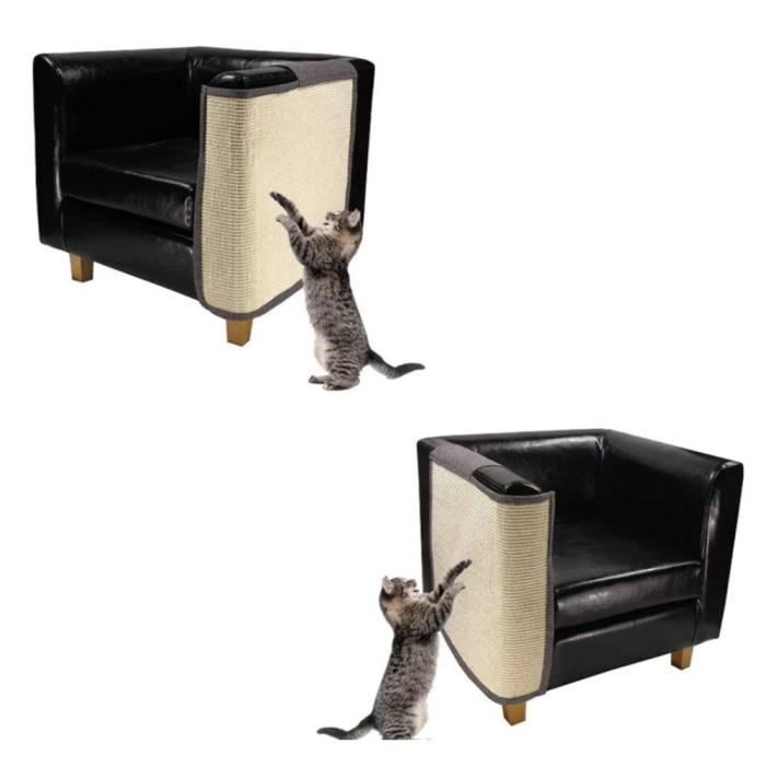 Meilleurs prix pour Griffoir - HUOLE - Couverture en sisal - 140x60x13cm - Protection canapé - Beige