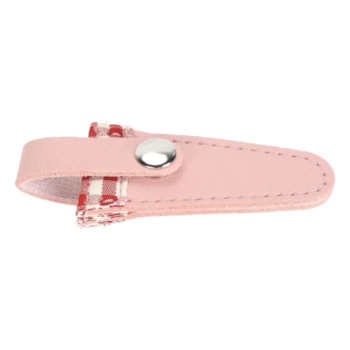 Étui En Cuir Pour Ciseaux De Broderie - Protection Pointe, Rétro, Dimensions 8x3 Cm - 10