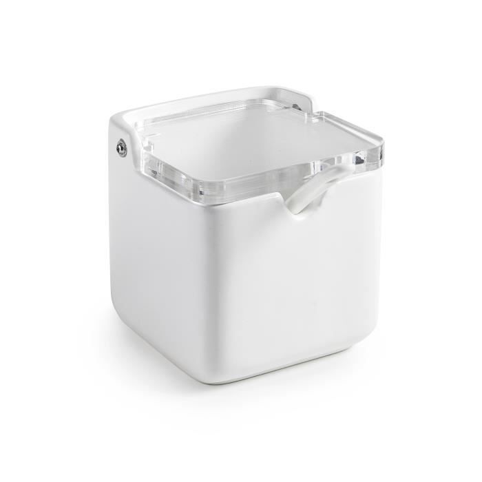 Salière Avec Couvercle Quttin Marron Bambou 14 X 9 X 9,5 Cm (12 Unités