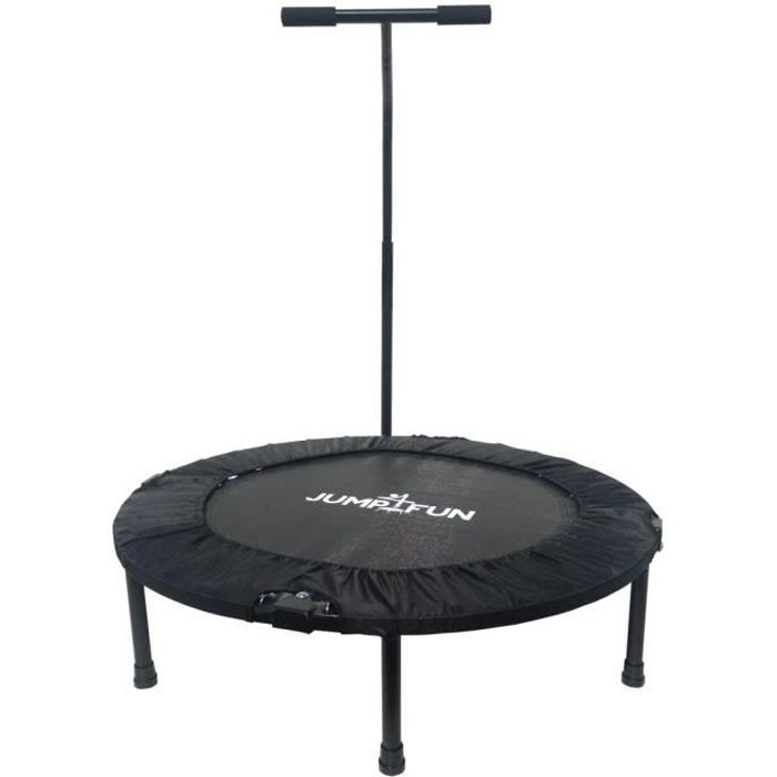 Mini Trampoline Fitness Jump4Fun Pliable T-Bar - JUMP4FUN - ø92 cm - Noir