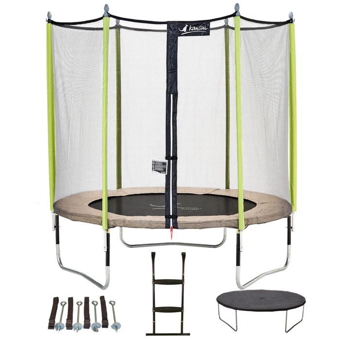 Photo de kangui-trampoline-de-jardin-244-cm-filet-de