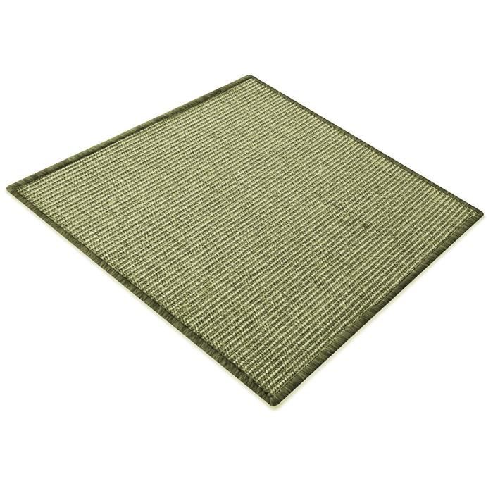Comparer les prix de Tapis à griffer pour Chat - Karat - 60 x 80 cm - 100% sisal - Vert - Antistatique