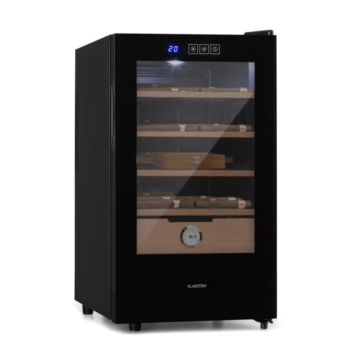Klarstein El Presidente 48 Humidor 48L Cave à cigare de luxe avec