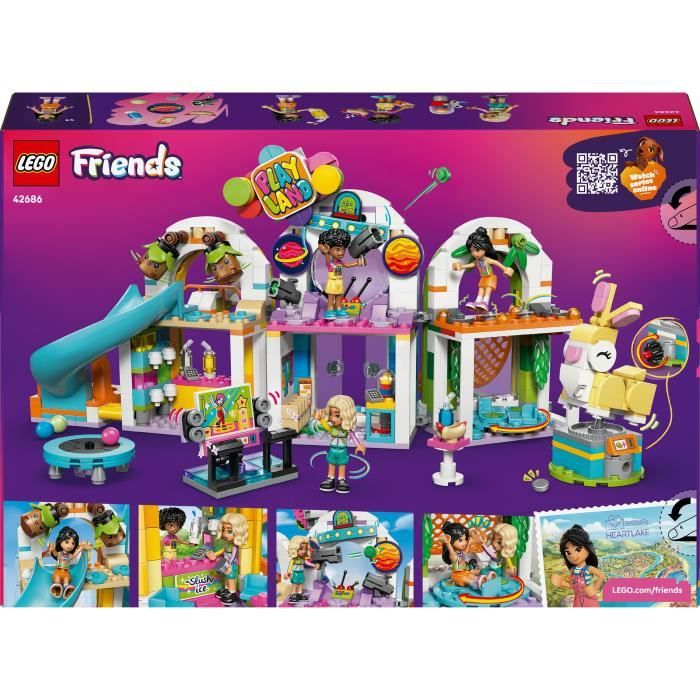 LEGO Friends 42686 L’Aire de Jeux dIntérieur - Jouet de Construction dès 7 ans - Cadeau