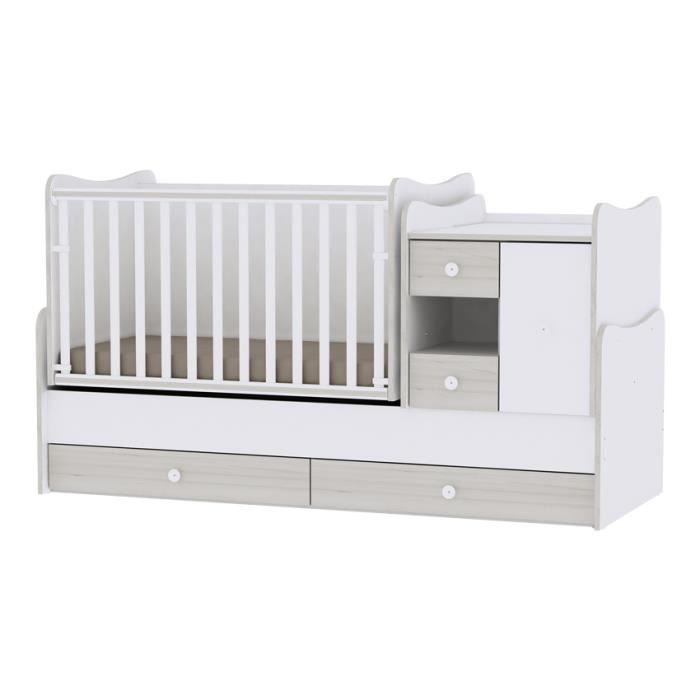 Lit Bebe Evolutif Minimax 3en1 Lorelli Chene Clair Achat Vente Lit Bebe 3800151985686 Soldes Cdiscount