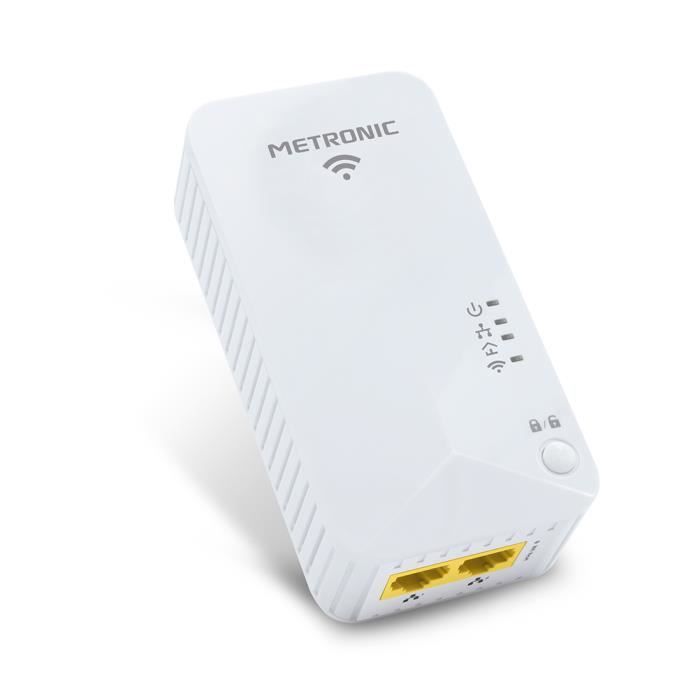 Prise CPL Wi-Fi 600 Mb-s - blanc