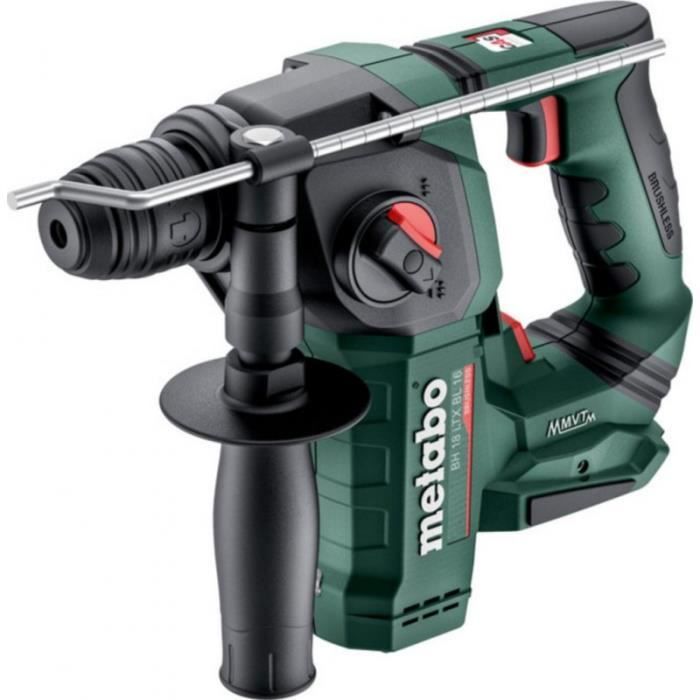 Marteau perforateur sans fil compact Metabo BH 18 LTX BL 16 SDS Plus 18V 3 joules 5000 cpsmin