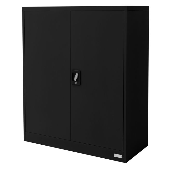 ML-Design Armoire de Classement Verrouillable 90x40x109 cm Noir en Acier 2 Portes 3 Etagères Rangement dObjets pour Bureau Salon ML-Design Armoire de Classement Verrouillable 90x40x109 cm Noir en Acier 2 Portes 3 Etagères Rangement dObjets pour Bureau Salon