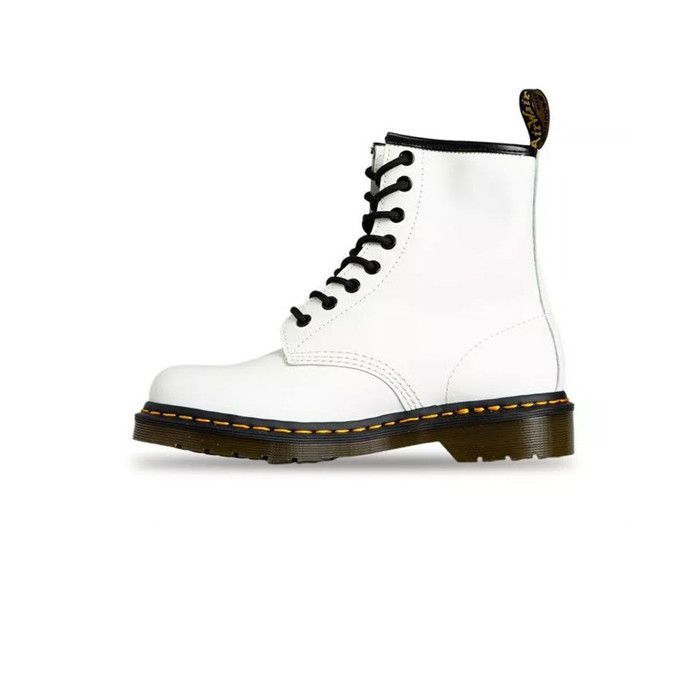Bottine en cuir Dr. Martens Air Wair 1460 W pour femme Blanc