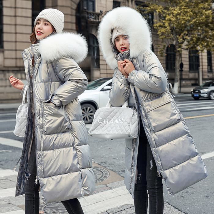 Manteau femme 2025 hiver gris