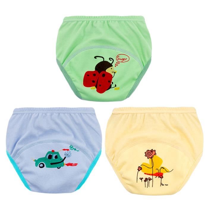 Lot De 3 Culottes Bebe Garcon Fille Imprime Animaux Mignonne Coton Souple Culottes D Apprentissage Lavable Vert Achat Vente Culotte Slip Cdiscount