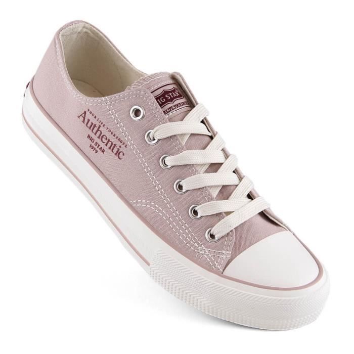 Baskets Big Star INT1968 - Rose - Adulte - Cdiscount Chaussures