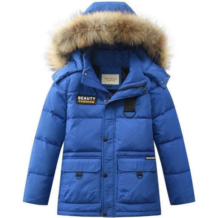 Parka garçon capuche best sale fourrure