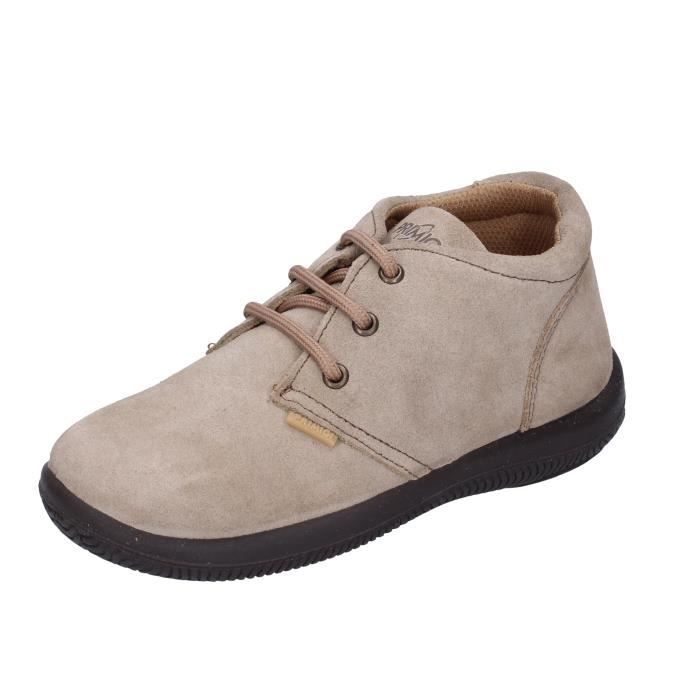 Bottine Garcon PRIMIGI Beige BK15 Cuir A elastique Plat