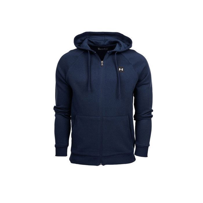 Sweat à capuche Under Armour Rival Fleece Full Zip - bleu marine/blanc - XL  Bleu marine/blanc - Cdiscount Sport