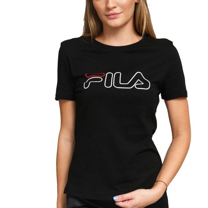 T shirt 2025 fila femme noir