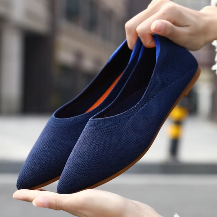 Richelieu bleu femme deals