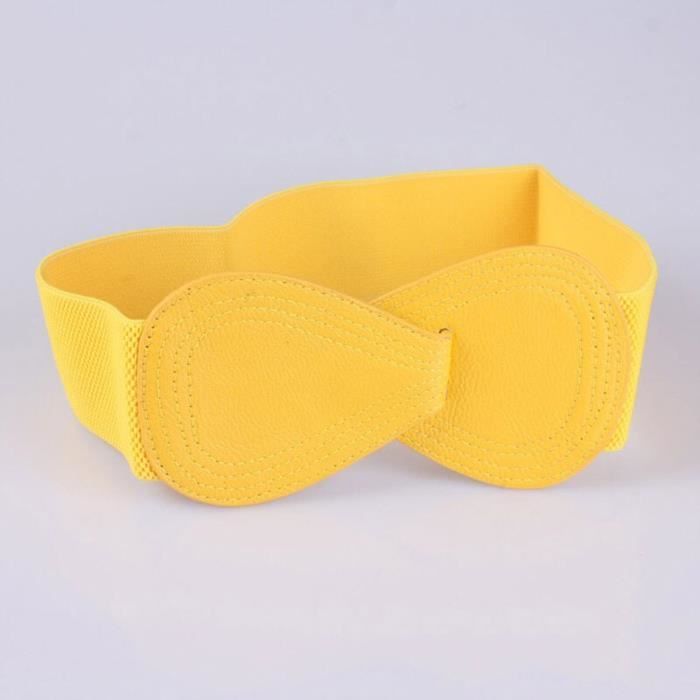 Ceinture de taille en cuir brun à boucle dorée | Essentiel Antwerp France