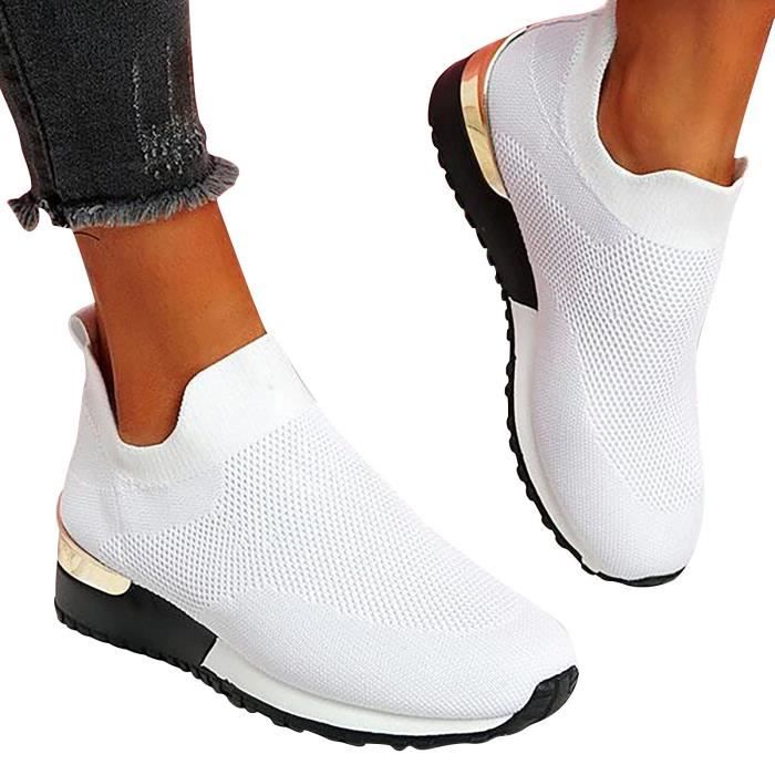 Baskets Femme, Breathable Bas Haut Fashion Chaussures Casuel de Sport,Sport Classic Confortables Décontractées Femmes Pieds Larges Blanc - Cdiscount Chaussures Baskets Femme, Breathable Bas Haut Fashion Chaussures Casuel de Sport,Sport Classic Confortables Décontractées Femmes Pieds Larges Blanc - Cdiscount Chaussures